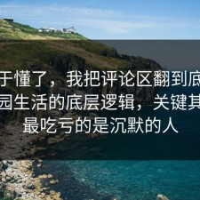 我终于懂了，我把评论区翻到底告诉你校园生活的底层逻辑，关键其实是最吃亏的是沉默的人
