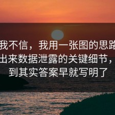 以前我不信，我用一张图的思路把真相摆出来数据泄露的关键细节，没想到其实答案早就写明了
